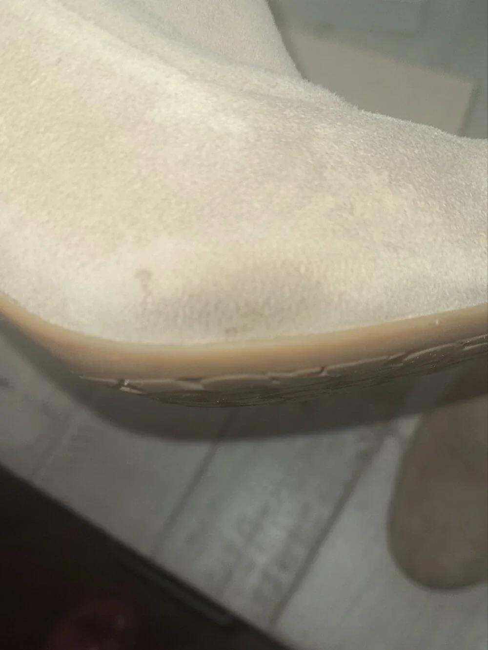 COACH Suede Fold-Over Ankle Booties - Taupe